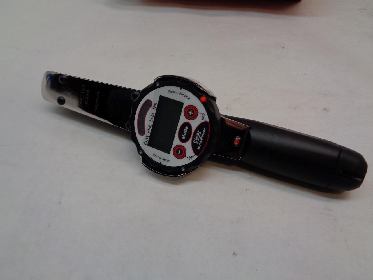 PROTO ELECTRONIC TORQUE WRENCH .63-6.25 FT-LB 1/4" DRIVE J6339 R22