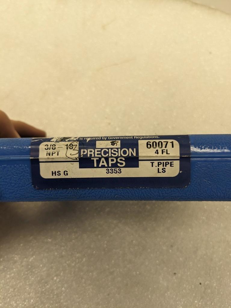 HANSON WHITNEY 60071 HIGH SPEED GROUND 3/8-18 THREAD TAPS HS G NEW R22T5
