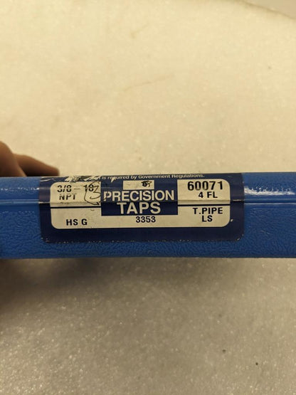 HANSON WHITNEY 60071 HIGH SPEED GROUND 3/8-18 THREAD TAPS HS G NEW R22T5