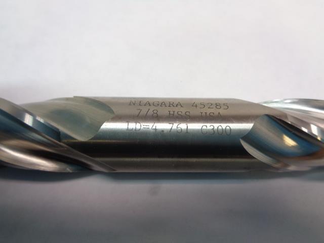 NIAGARA CUTTER MILL D400 7/8 DIAM. 7/8 SHANK HSS-GENERAL PURPOSE 45285 R22T6BA