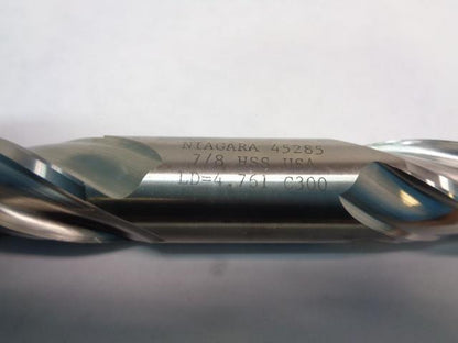 NIAGARA CUTTER MILL D400 7/8 DIAM. 7/8 SHANK HSS-GENERAL PURPOSE 45285 R22T6BA
