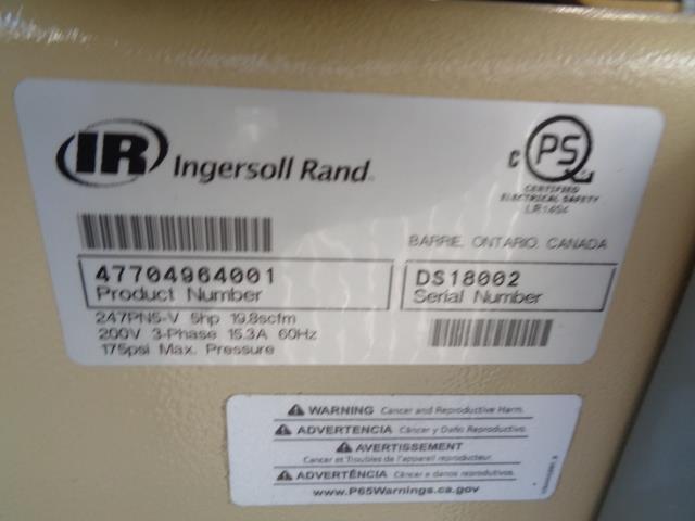 INGERSOLL RAND ELECTRIC AIR COMPRESSOR 247PN5-200.3-FP NEW BS FLOOR