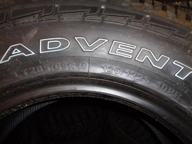 GT RADIAL ADVENTURO AT3 OWL LT 285 65 18 125/122S LRE 10PLY A/T TIRE AS105 BQ3