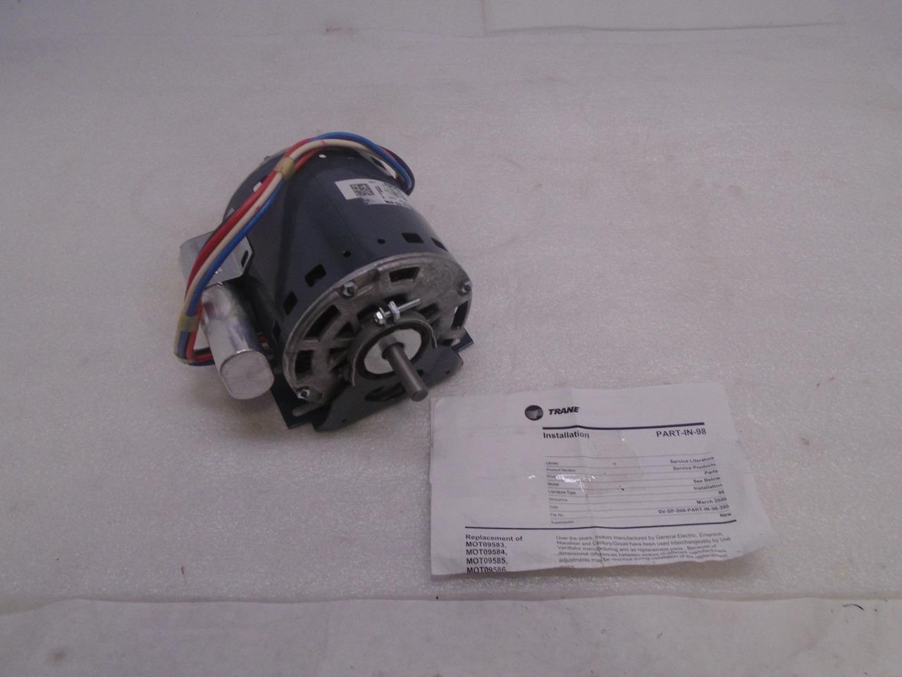 TRANE BENCH MOUNT BLOWER MOTOR 1/4 HP 115V MOT09596 NEW J2