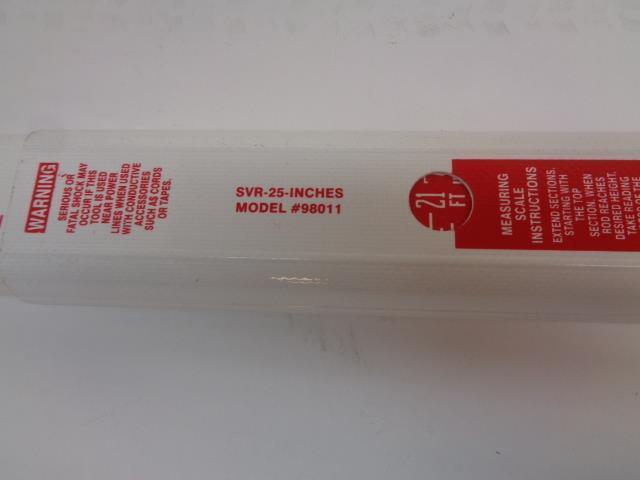 1 NEW GEO SHACK SVR-25-INCHES LEVELING ROD 98011-PL R18
