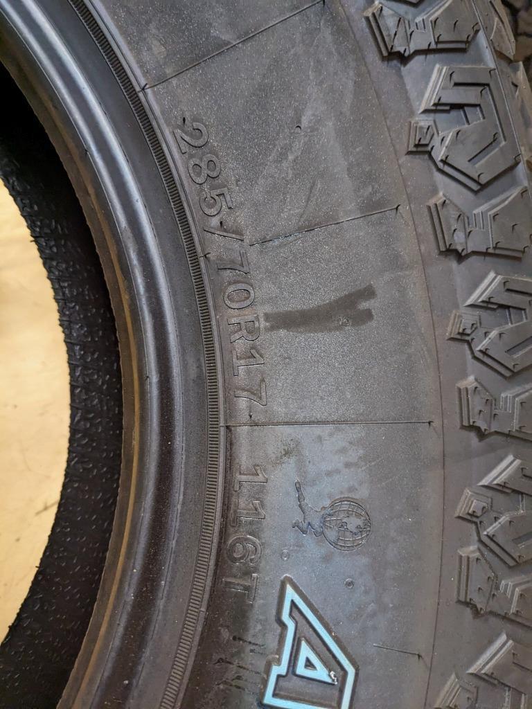 ATLAS PARALLER A/T OWL LT285 70 17 116T SL ALL TERRAIN TIRE CQ3