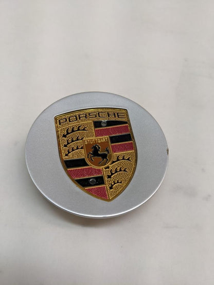 PORSCHE GRAY COLORED CENTER CAP (2) 7L5601149 NEW R21T2