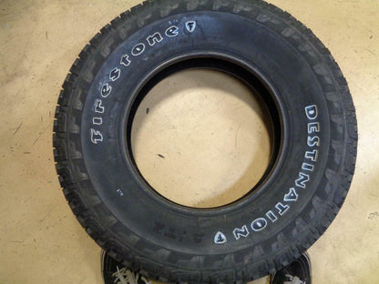 1 NEW FIRESTONE DESTINATION AT 2 WL 255 75 17 113S SL ALL TERRAIN TIRE 014349