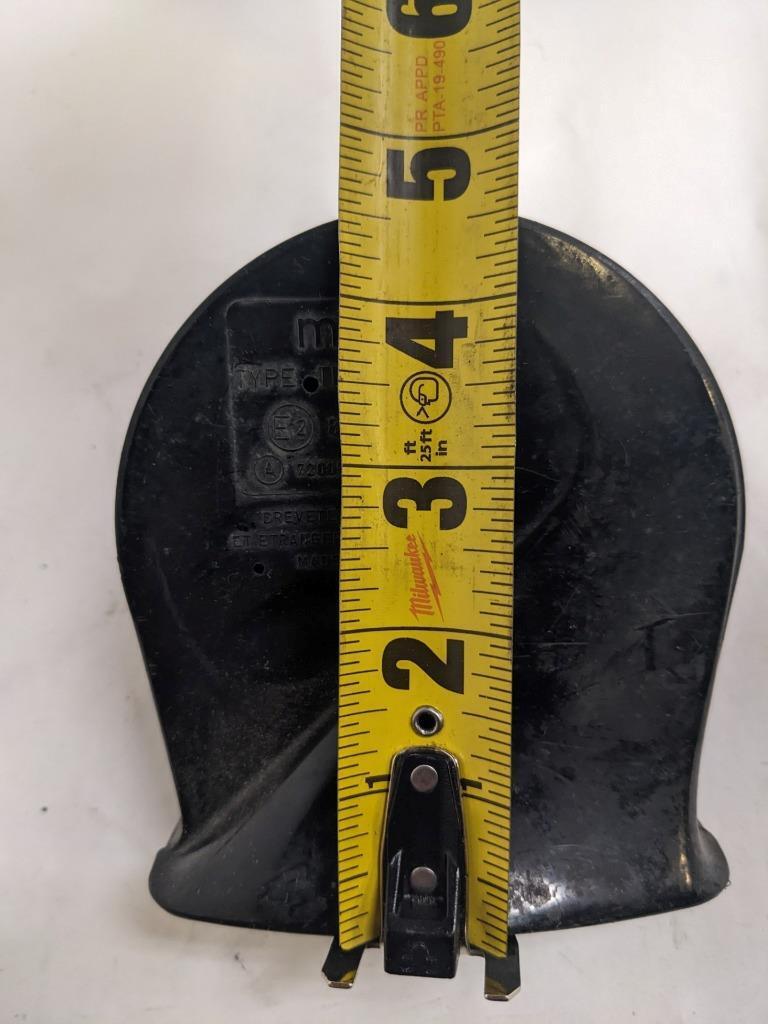 PORSCHE 84-91 944 LOW PITCH TONE ELECTRIC HORN SIREN MIXO TR129 #4 USED R21T2