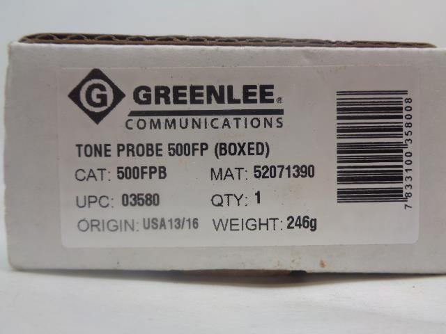 NEW GREENLEE COMMUNICATIONS TONE PROBE 500FP R22T1