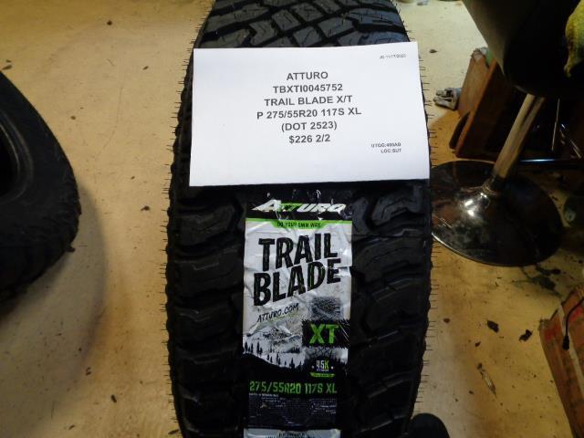ATTURO TRAIL BLADE X/T P 275 55 20 117S XL ALL TERRAIN TIRE TBXT10045752 CQ2