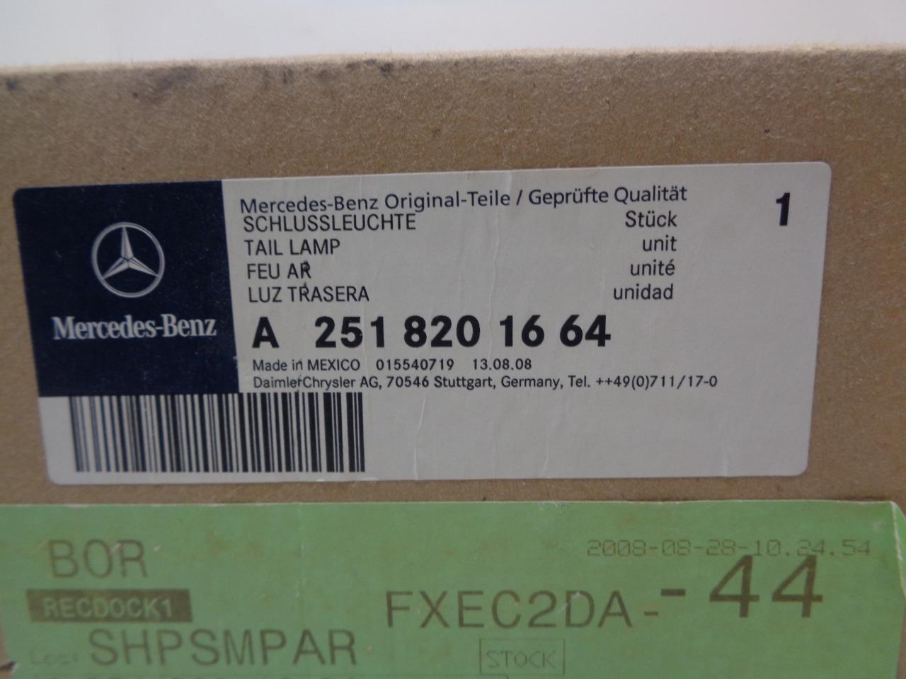 GENUINE 2006-12 MERCEDES R 350 RIGHT TAIL LIGHT LAMP ASSEMBLY 2515201664 SR