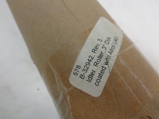 NEW UNBRANDED CONVEYOR BELT ROLLER B-32942 3" DIAMETER ALROL U40 COATED R34