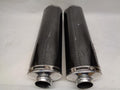 USED PAIR OF M4 CARBON FIBER MUFFLERS 2000-2006 KAWASAKI HONDA SUZUKI R16