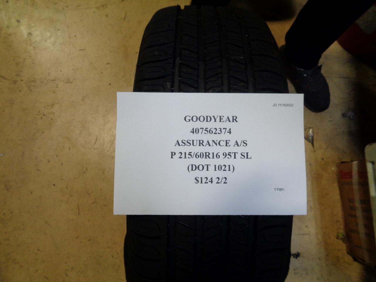 4 GOODYEAR ASSURANCE AS P 215 60 16 95T SL ALL SEASON TIRES 407562374 CQ1