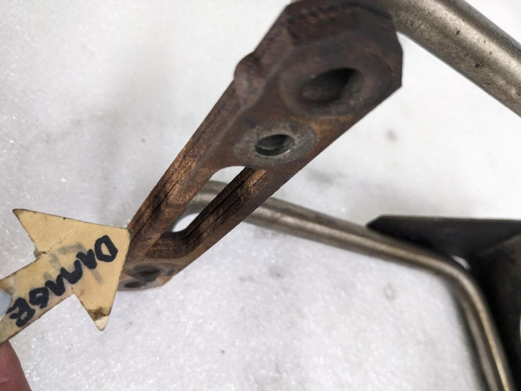 PORSCHE BOXSTER 987 05-08 MUFFLER SUPPORT BRACKET LEFT 99611112755 USED 996B.G.L