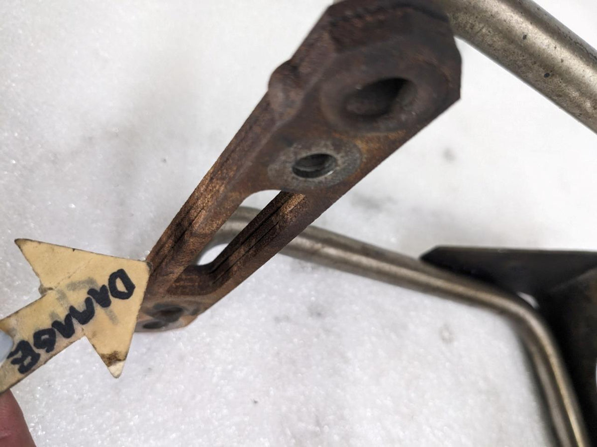 PORSCHE BOXSTER 987 05-08 MUFFLER SUPPORT BRACKET LEFT 99611112755 USED 996B.G.L