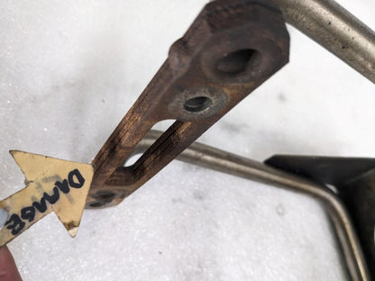 PORSCHE BOXSTER 987 05-08 MUFFLER SUPPORT BRACKET LEFT 99611112755 USED 996B.G.L