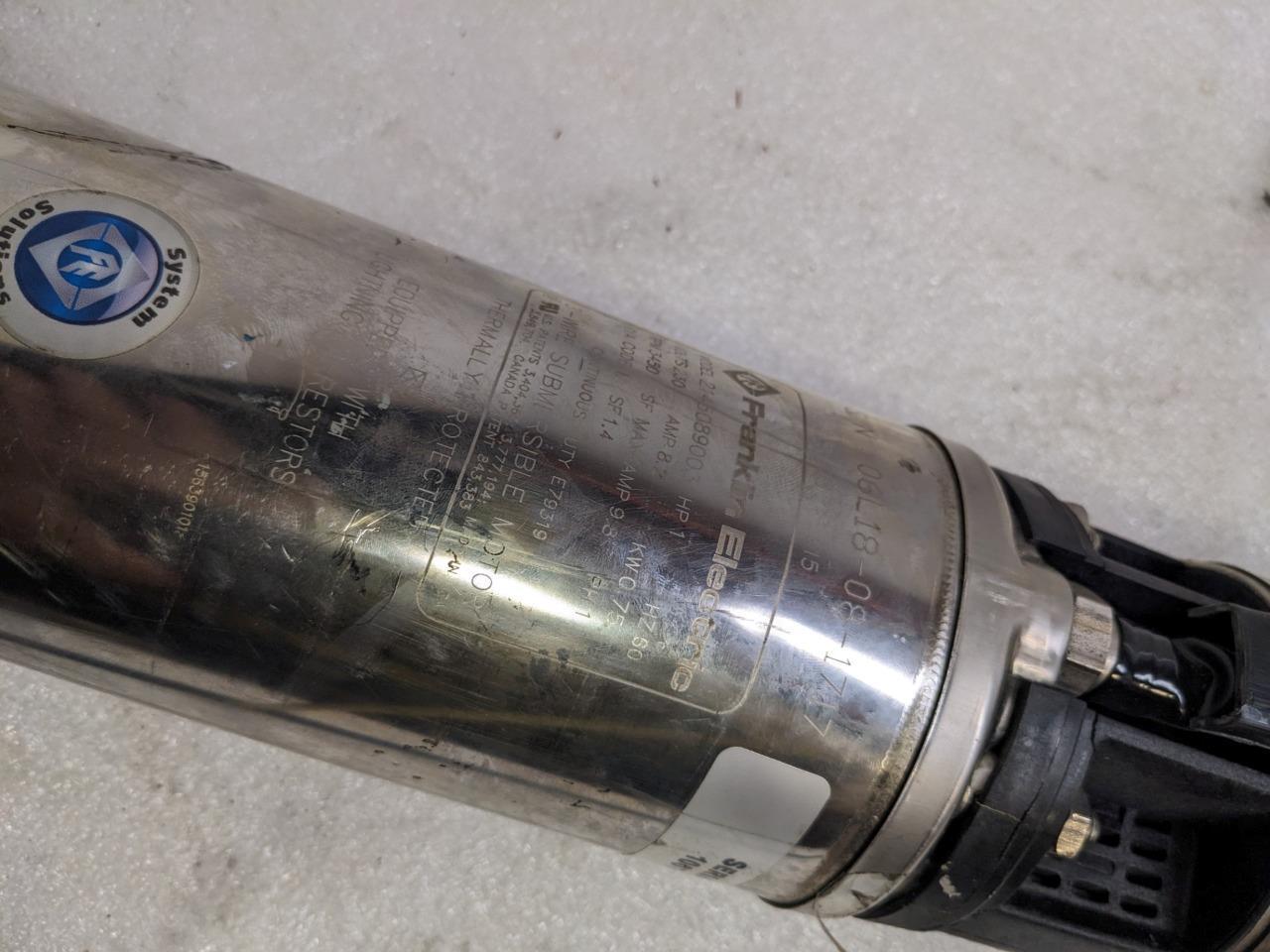 WATER ACE R302A SUBMERSIBLE 4" DEEP WELL PUMP 3-WIRE 1HP 10GPM 230V NEW H2
