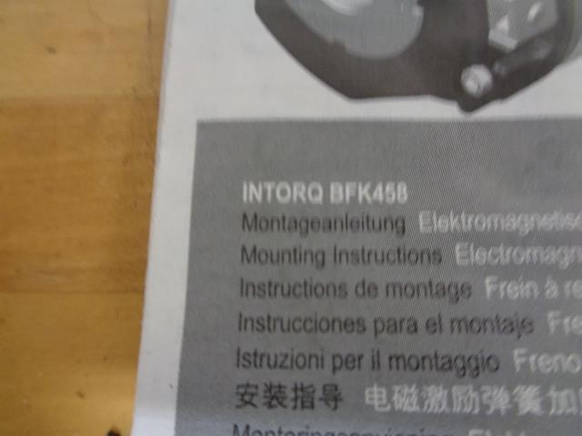 NEW INTORQ BFK458 MODULAR ELECTRIC SPRING-APPLIED BRAKE SYSTEM KIT R31