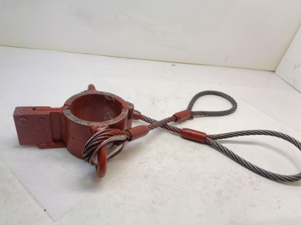 NEW INDUSTRIAL SHACKLE CHOKER JOINT W/ WIRE ROPE SLINGS 5.7 TON (UNBRANDED) H1