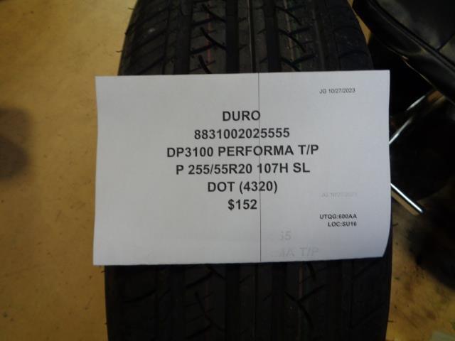 2 DURO DP3100 PERFORMA TP P 255 55 20 107H SL ALL SEASON TIRES 8831002025555 BQ4