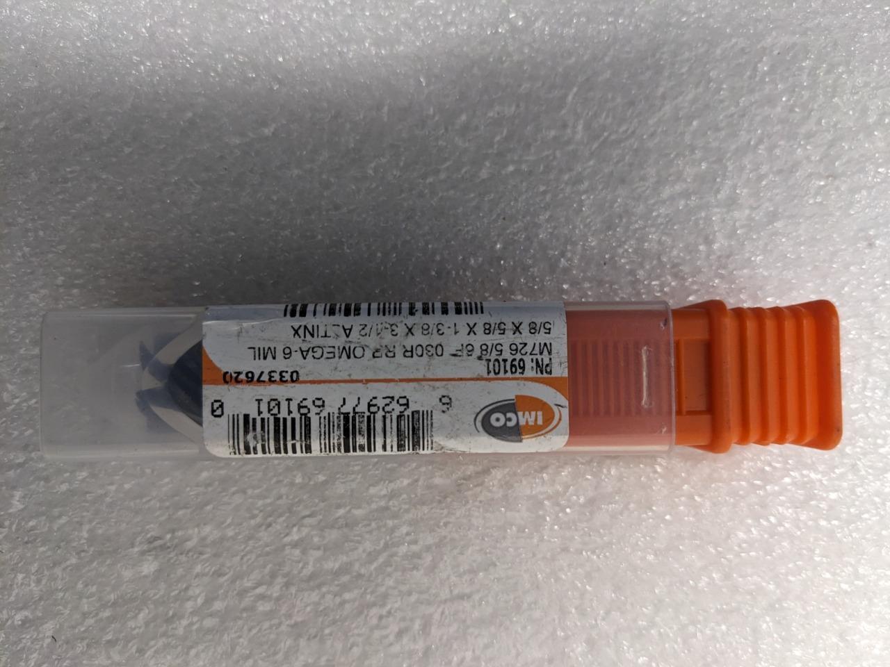 IMCO 69101 M726 5/8 6F 0.30R RR OMEGA-6 MILL 5/8 X 1-3/8 X 3-1/2 NEW R22T7