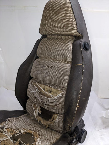 PORSCHE 1981 998 BROWN RECLINING MANUAL SEAT FOR PORSCHE (LEFT) USED B2