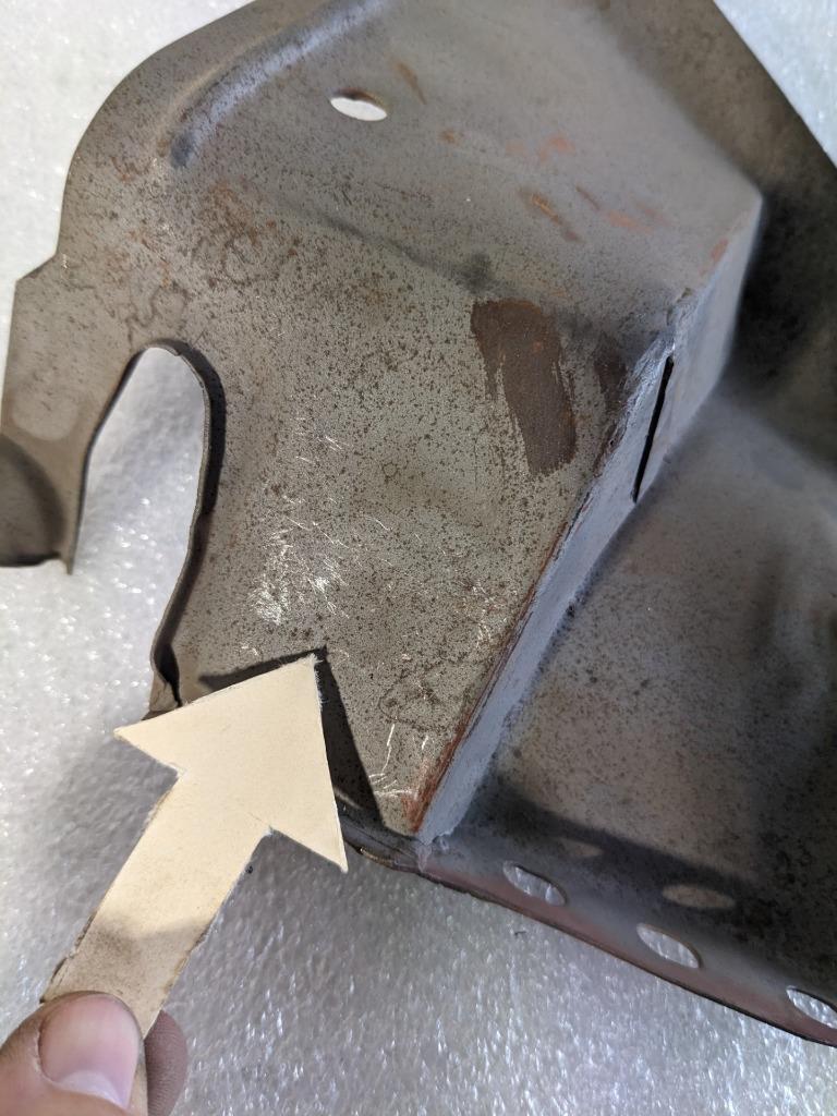 PORSCHE 53906639 LEFT ENGINE TIN COVER PLATE FOR PORSCHE 356/912 NEW R24T4