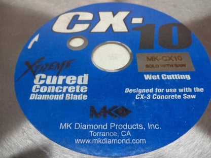 NEW MK DIAMOND MK-CX10 12-INCH CONCRETE DIAMOND SAW BLADE 12" x 1" 159615 SP2T2