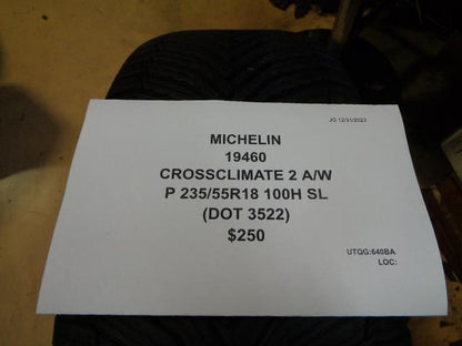 MICHELIN CROSSCLIMATE 2 A/W P 235 55 18 100H SL TIRE 19460 CQ4