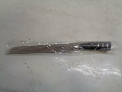 NEW AUSKER 6 PIECE STAINLESS STEEL KNIFE SET WITH BLOCK SR