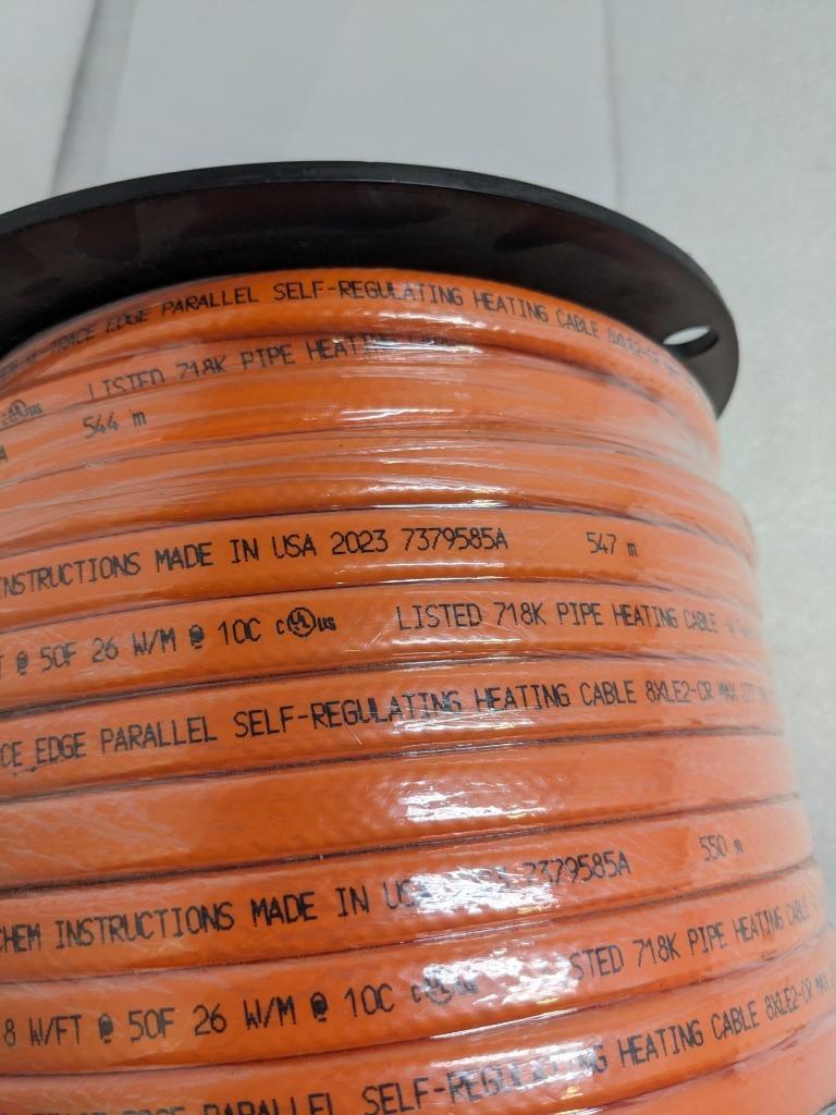 NVENT 8XLE2-CR RAYCHEM XL-TRACE SELF-REG HEATING CABLE 285 FT 205-277V NEW H2