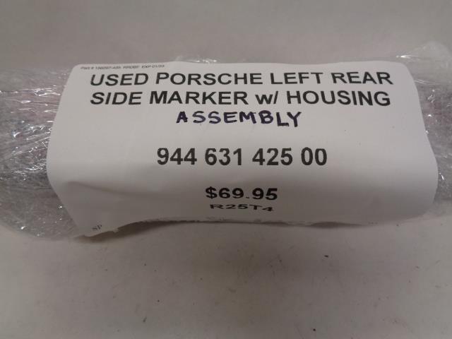 USED PORSCHE LEFT REAR SIDE MARKER w/ HOUSING ASSEMBLY 944 631 425 00 R25T4