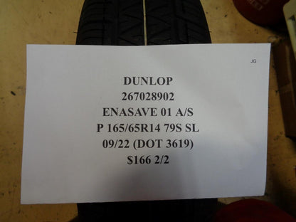 2 DUNLOP ENASAVE 01 AS 165 65 14 79S SL 267028902
