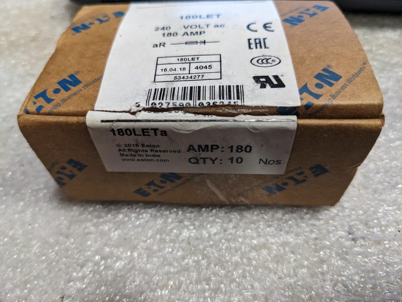 EATON BUSSMANN 180LET 180AMP 240V AC BS88 FUSE R13