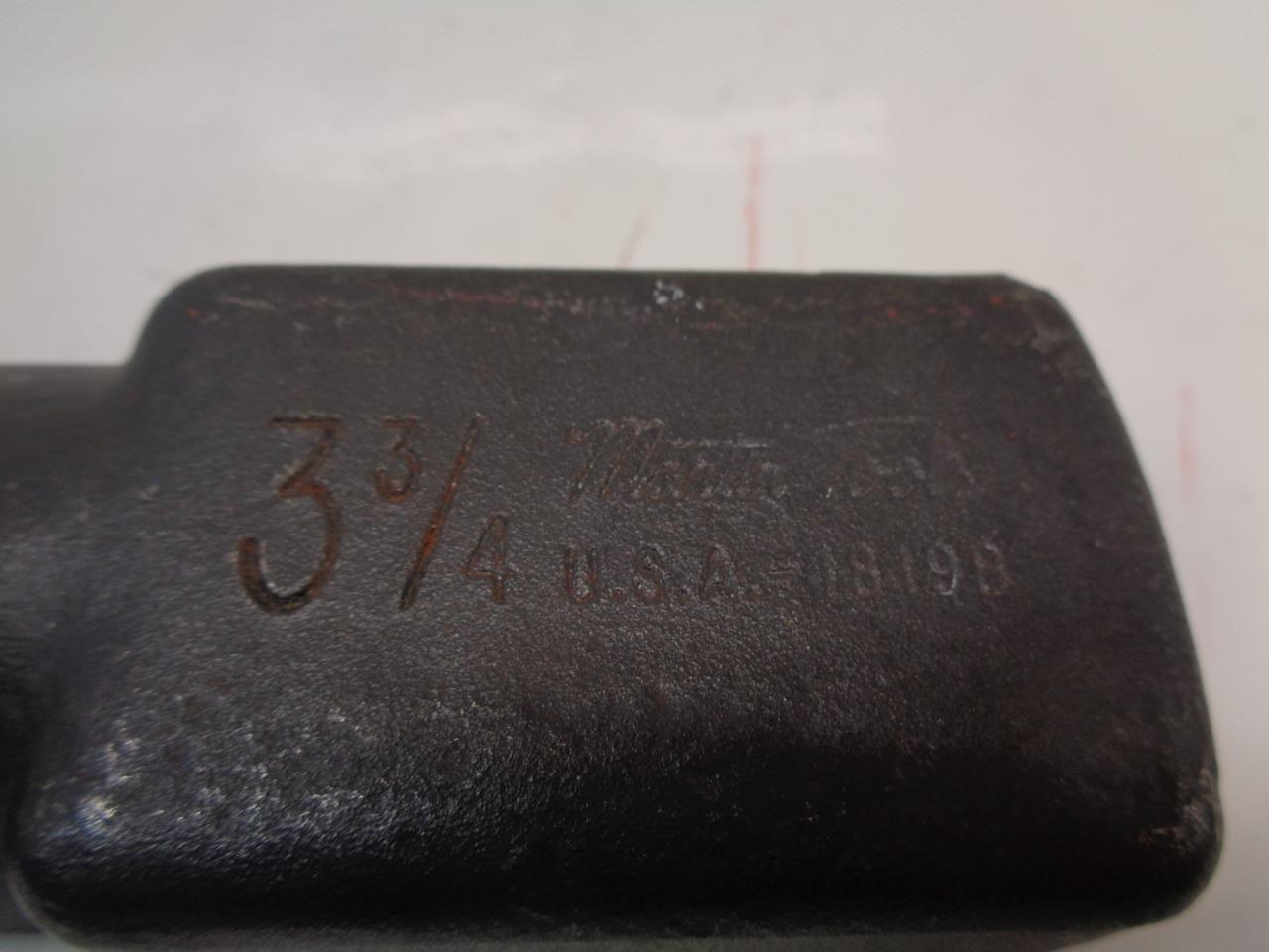 NEW MARTIN TOOLS 3-3/4 12PT STRAIGHT STRIKING WRENCH BLACK OXIDE 1819B R22T7