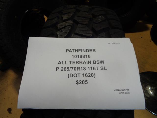 PATHFINDER ALL TERRIAN BSW P 265 70 18 116T SL TIRE 1019816 BQ4