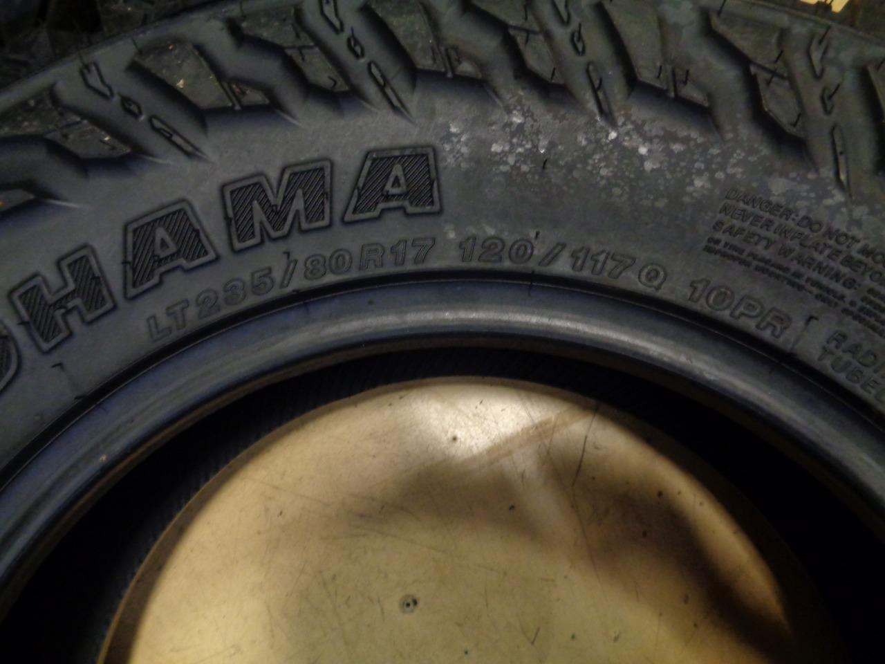 1 NEW YOKOHAMA GEOLANDAR MT G003 235 80 17 120/117Q LRE TIRE 110133321 BQ2