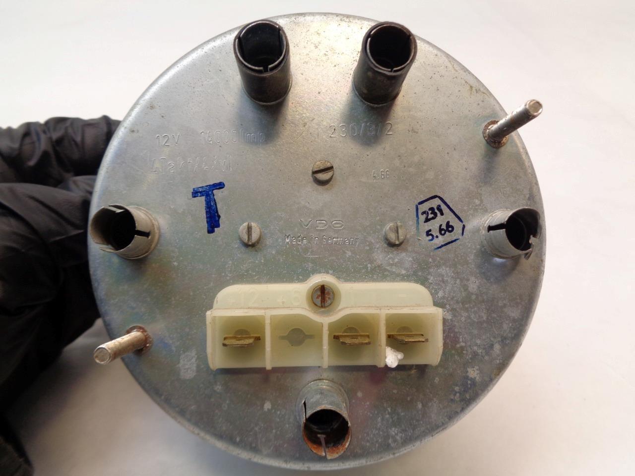 GENUINE PORSCHE 65-69 912 VDO GREEN RPM TACHOMETER 90274130201 R23TE