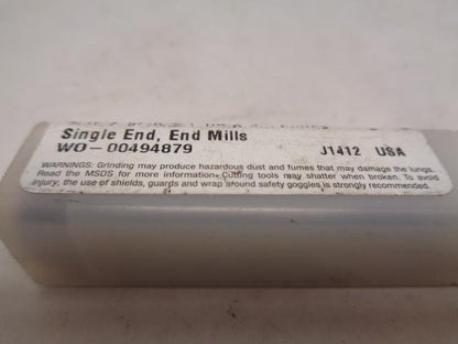 NEW BASSETT 9/16X9X16 1 1/4  3-1/2 FLUTE SINGLE END END MILLS B52047MSE-2 R22T2