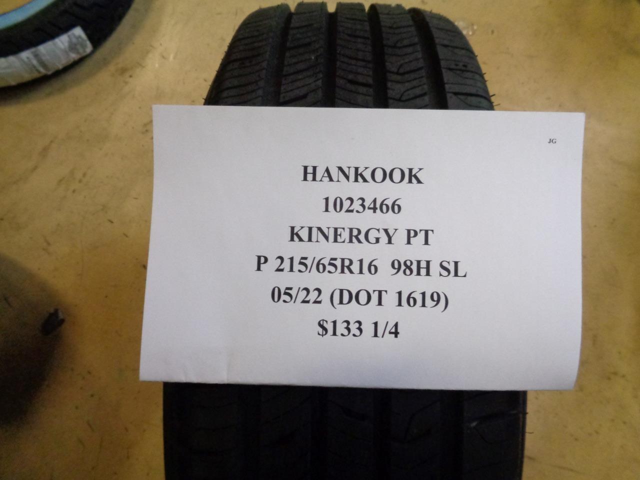 4 HANKOOK KINERGY PT P 215 65 16 98H SL ALL SEASON TIRES 1023466 CQ2