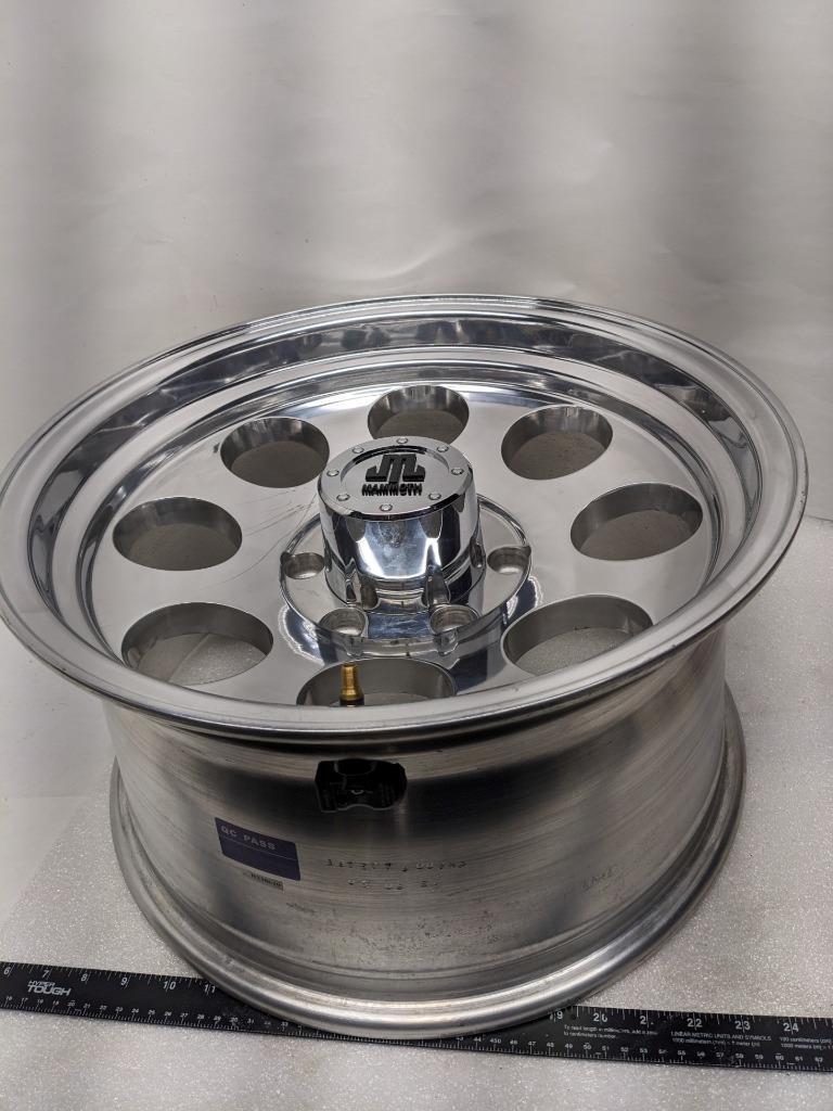 1 MAMMOTH WHEEL 17X9J ET-6 POLISHED ALUMINUM 6X139.7 BOLT PATTERN NEW WR