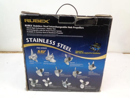 BRAND NEW SOLAS RUBEX L4 STAINLESS STEEL 22-PITCH PROPELLER 9574-153-22 R35
