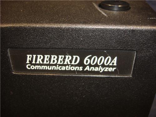 USED PORTABLE TTC ACTERNA FIREBERD 6000A COMMUNICATION ANALYZER R4