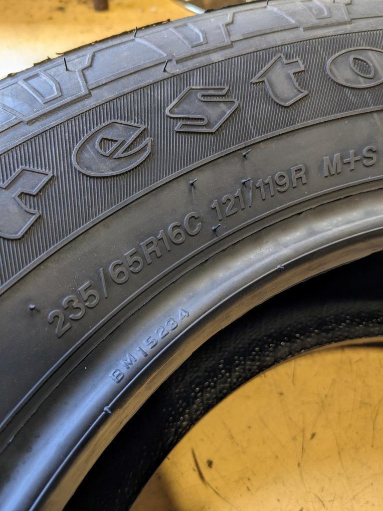 4 FIRESTONE TRANSFORCE CV P 235 65 16 121/119R LRE 10PLY TIRE 004709 CQ2