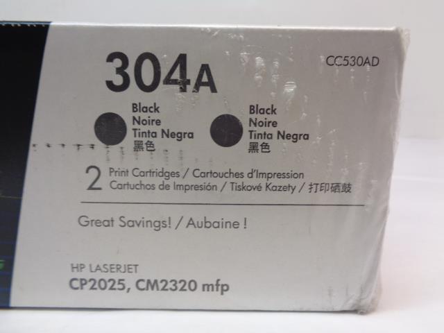 HP 304A BLACK TONER CARTRIDGE 2 PACK HP LASERJET CP2025/CM2320 mfp CC530AD SR