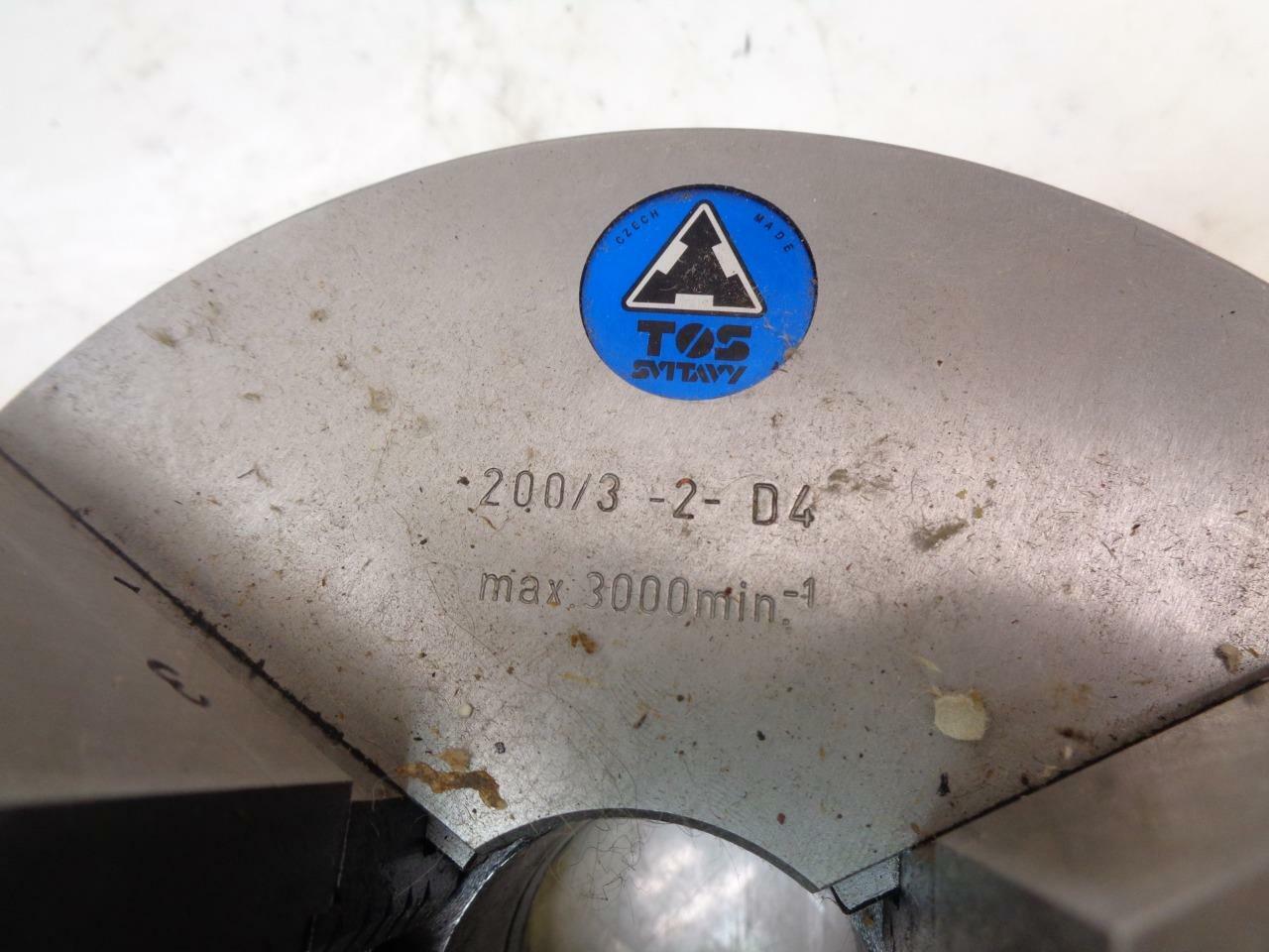 NEW TOS 8" 200/3 THREE JAW LATHE CHUCK NEW SELF CENTERING R30