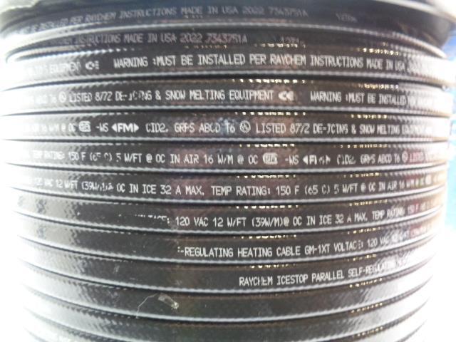 NVENT RAYCHEM ICESTOP GM1XT 120V SELF REGULATING HEATING CABLE 1000FT NEW H2