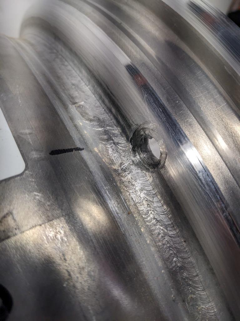 1 WELD 71HB8050A21A S71 WHEEL 18X5 5X114.3 ET-23 BLACK CENTER POLISHED NEW B2